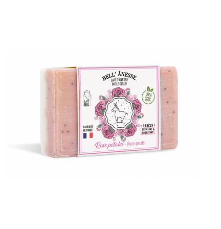 法國有機驢奶雙面皂 - 有機驢奶和玫瑰