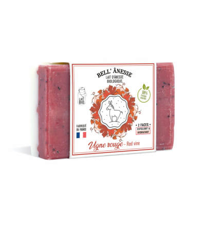 法國有機驢奶雙面皂 - 驢奶和紅葡萄