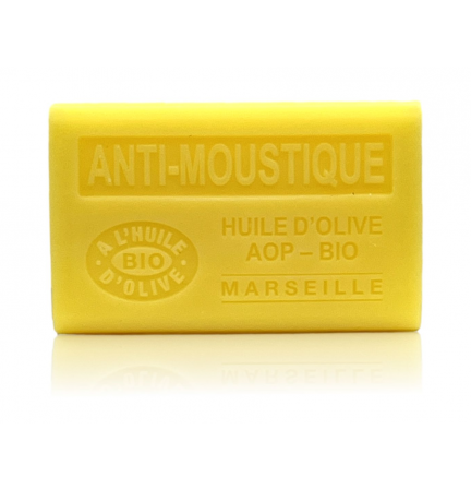 French Organic Olive oil with Shea Butter Soap 125G - ANTI-MOSQUITO
